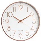 Silent 12-Inch Modern Wall Clock for Home Decor