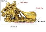 Laughing Buddha Statue with Money Bag, 8.3