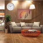 Silent 12-Inch Modern Wall Clock for Home Decor
