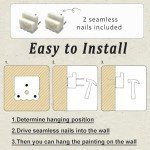 Vintage Framed Autumn Wildflower Landscape Wall Art