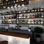 Industrial 3-Tier Wall-Mounted Wine Rack