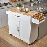 VEVOR Mobile Kitchen Island Cart with Storage