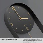 Driini Modern 8-Inch Pendulum Wall Clock