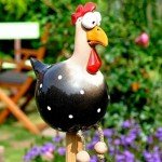 Cute Ceramic Chicken Garden Statue - 5PCS Set