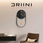 Driini Modern 8-Inch Pendulum Wall Clock