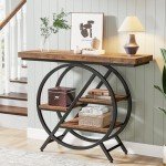 Tribesigns Industrial Console Table for Entryway