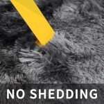 Super Soft Dark Grey Shag Area Rug 200x300cm