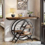 Tribesigns Industrial Console Table for Entryway