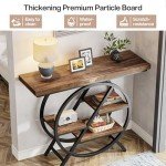 Tribesigns Industrial Console Table for Entryway