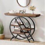 Tribesigns Industrial Console Table for Entryway