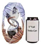 Dual Dragon Sand Timer Statue by Anne Stokes
