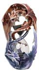 Dual Dragon Sand Timer Statue by Anne Stokes
