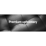 Charcoal 3-Seater Sofa Bed with Adjustable Backrest