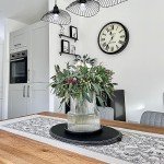 Ribbed Clear Glass Flower Vase for Home Decor