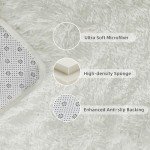 Soft Plush Ivory Shag Rug for Living Room