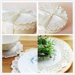 100pcs White Lace Paper Coasters for Any Occasion