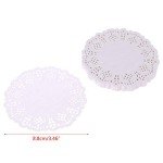 100pcs White Lace Paper Coasters for Any Occasion