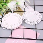 100pcs White Lace Paper Coasters for Any Occasion