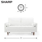 Silent Black Wall Clock - Easy to Read 14