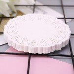100pcs White Lace Paper Coasters for Any Occasion