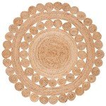 Natural Fiber 5' Round Jute Area Rug