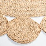 Natural Fiber 5' Round Jute Area Rug
