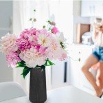 Small Black Ceramic Vase for Home Decor