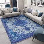 Modern Cashmere Area Rug for Bedroom or Living Room