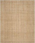 Beige Hand-Woven Jute Area Rug, 8' x 10