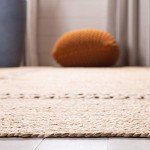 Beige Hand-Woven Jute Area Rug, 8' x 10