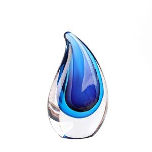 Blue Murano-Style Hand Blown Glass Sculpture