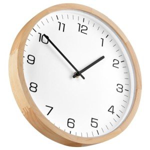 Stylish Wooden Wall Clock - Modern Design, Silent