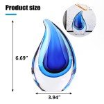 Blue Murano-Style Hand Blown Glass Sculpture