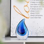 Blue Murano-Style Hand Blown Glass Sculpture