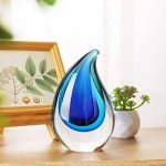 Blue Murano-Style Hand Blown Glass Sculpture
