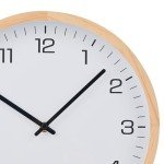 Stylish Wooden Wall Clock - Modern Design, Silent