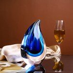 Blue Murano-Style Hand Blown Glass Sculpture