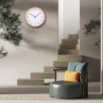 Stylish Wooden Wall Clock - Modern Design, Silent
