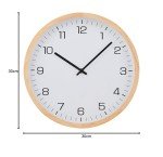 Stylish Wooden Wall Clock - Modern Design, Silent