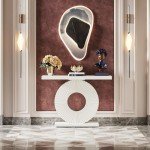 Tribesigns Modern 40-Inch Geometric Console Table