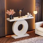 Tribesigns Modern 40-Inch Geometric Console Table