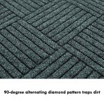 EcoGuard Diamond Indoor Wiper Mat - 2'x3' Black