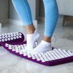 Acupressure Mat Set for Stress Relief – Purple/White