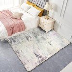 Modern Abstract Non-Slip Area Rug - Grey/Multi