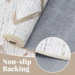 JINCHAN Washable Moroccan Geometric Area Rug 244x305CM