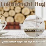 JINCHAN Washable Moroccan Geometric Area Rug 244x305CM