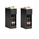 Set of 2 Nightstand Bedside Tables with Drawer