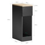 Set of 2 Nightstand Bedside Tables with Drawer