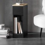 Set of 2 Nightstand Bedside Tables with Drawer