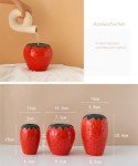 Arawat Strawberry Ceramic Decorative Flower Vase